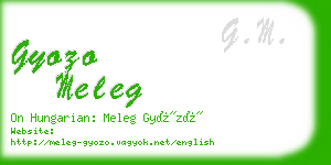gyozo meleg business card